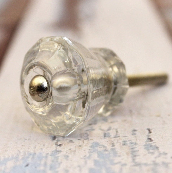 Glass Knobs Cabinet Knobs Vintage Glass Knobs Dresser Etsy