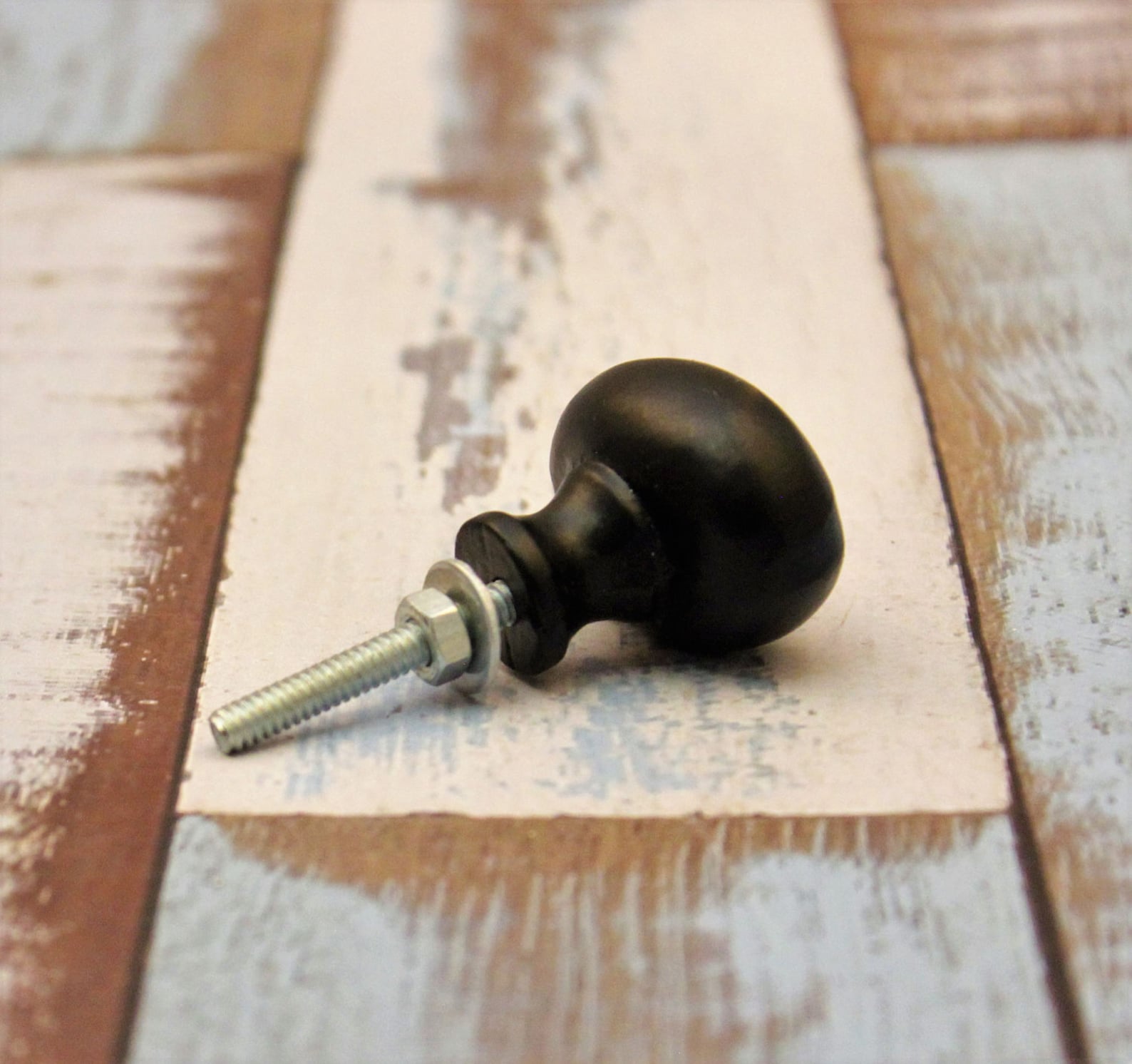 Black Knob Knobs Farmhouse Style Chic Drawer Pulls Etsy