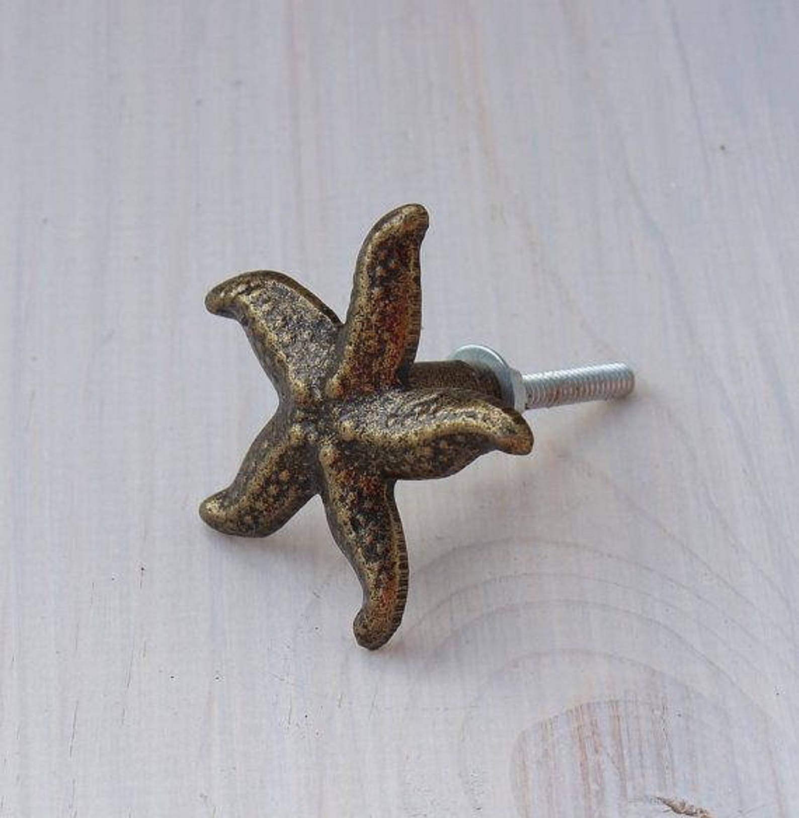 Starfish Knobs Bronze Knobs Knobs Drawer Pulls Etsy