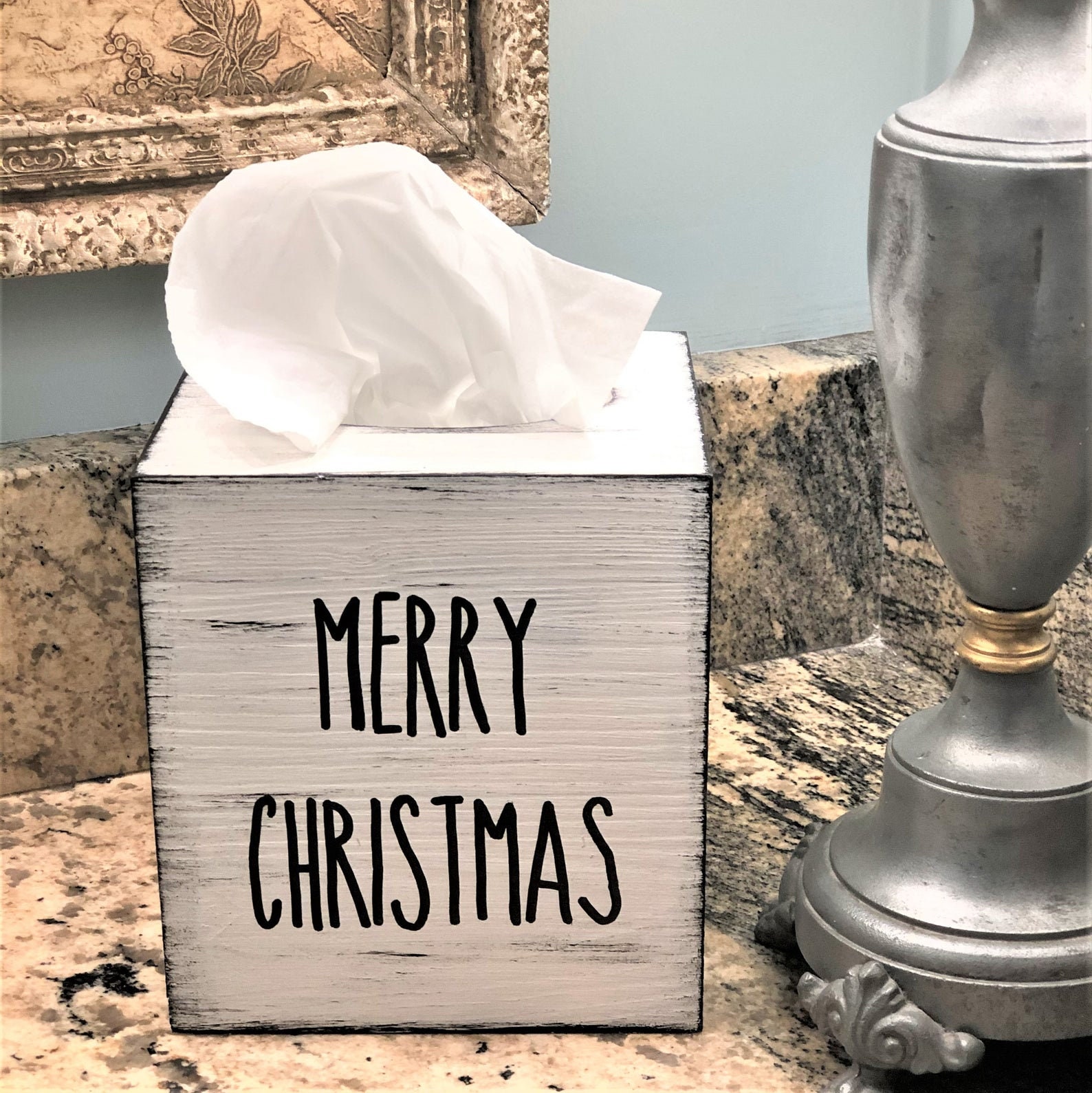 Christmas Ceramic Tissue Box Holder