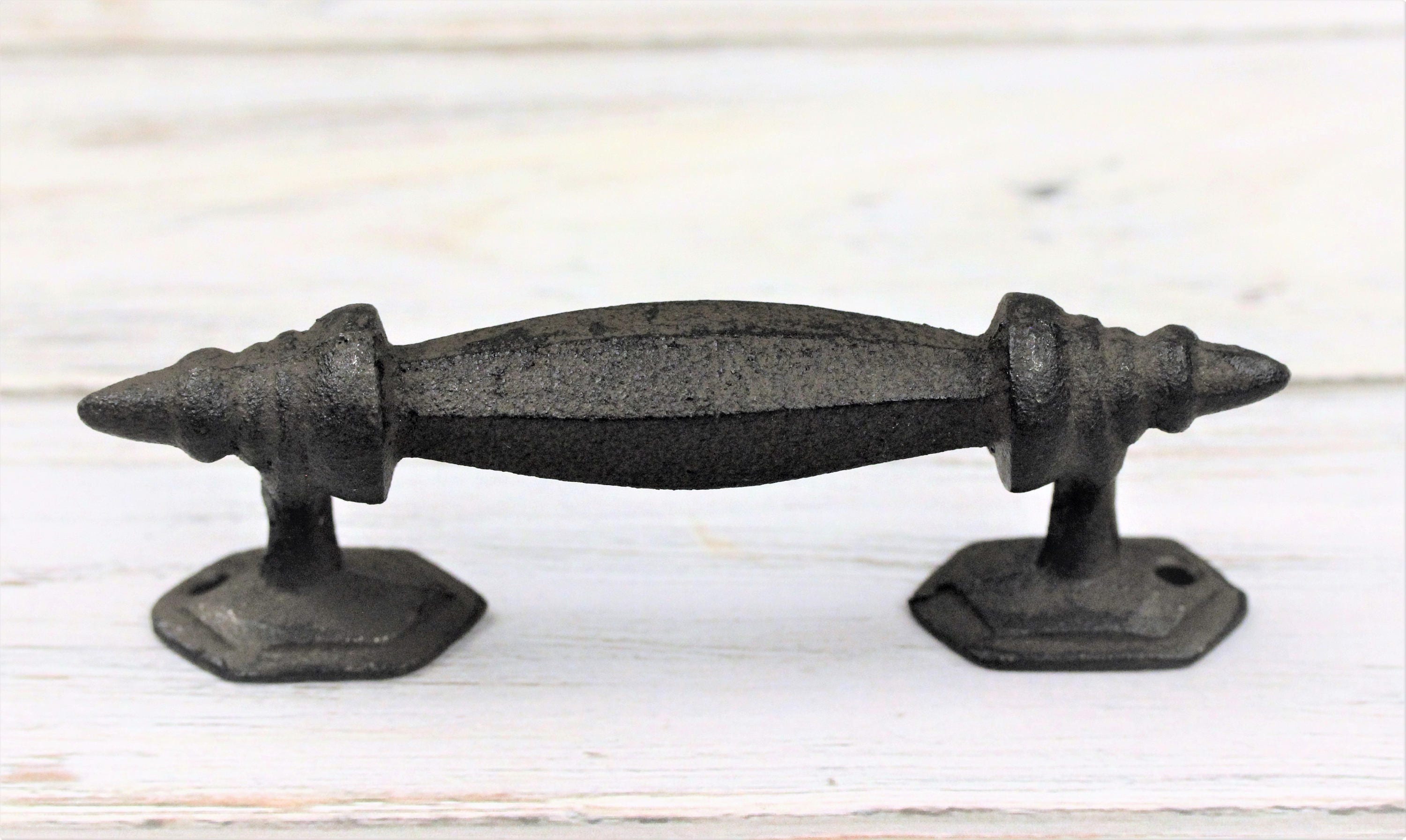 Cast Iron Pulls Knobs Iron Pulls Rustic Knobs Etsy