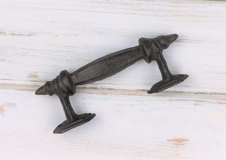 Cast Iron Pulls Knobs Iron Pulls Rustic Knobs Etsy