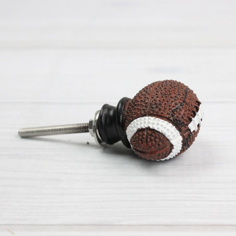 Sports Drawer Knobs Baseball Knob Basketball Knob Football Etsy