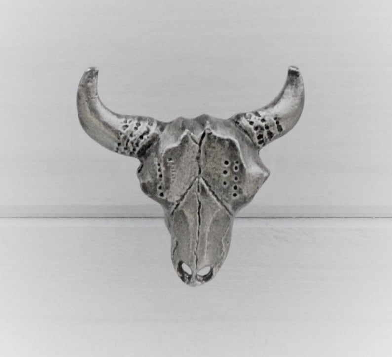 Steer Skull Knob Drawer Pulls Southwestern Decor Fixer Etsy