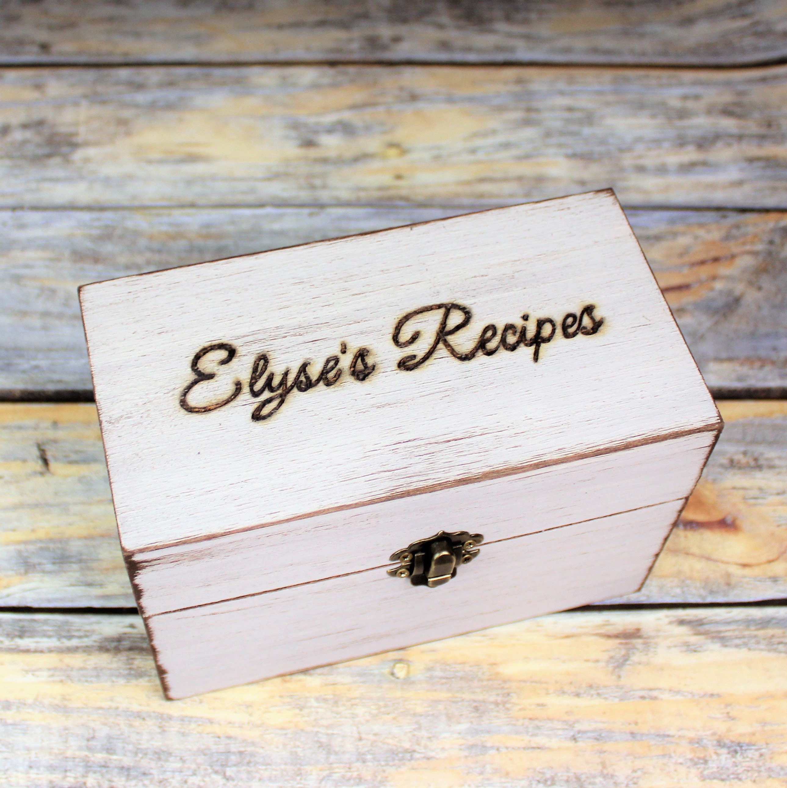 Personalized Recipe Boxes Recipes Organizer Recipe Storage