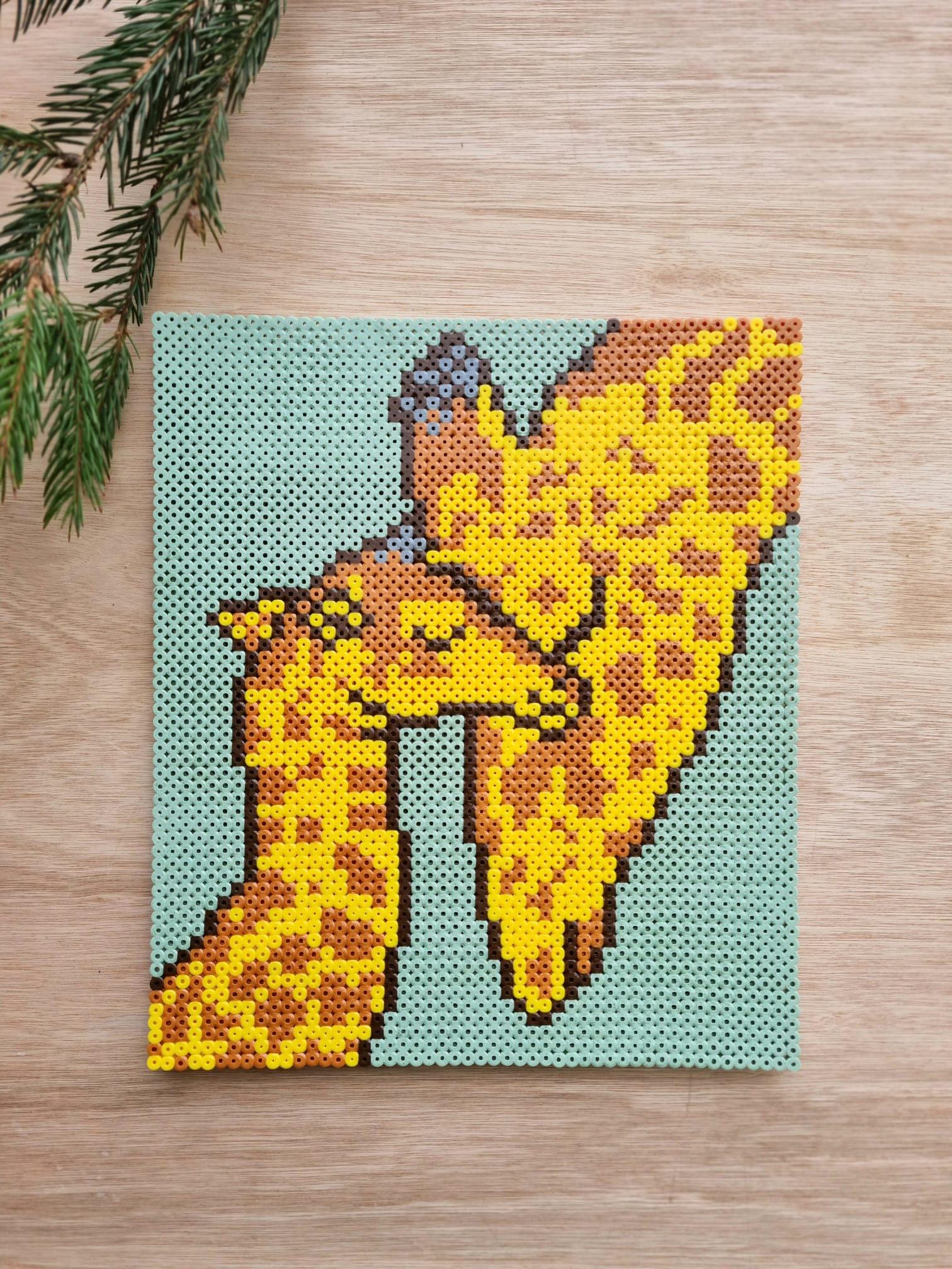 Décoration Spirit L'étalon Des Plaines En Perles Hama + Cadre 70x50 Cm - Occasion