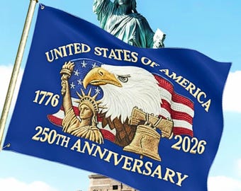 United States 250th Anniversary Eagle 1776-2026 Double-sided Flag