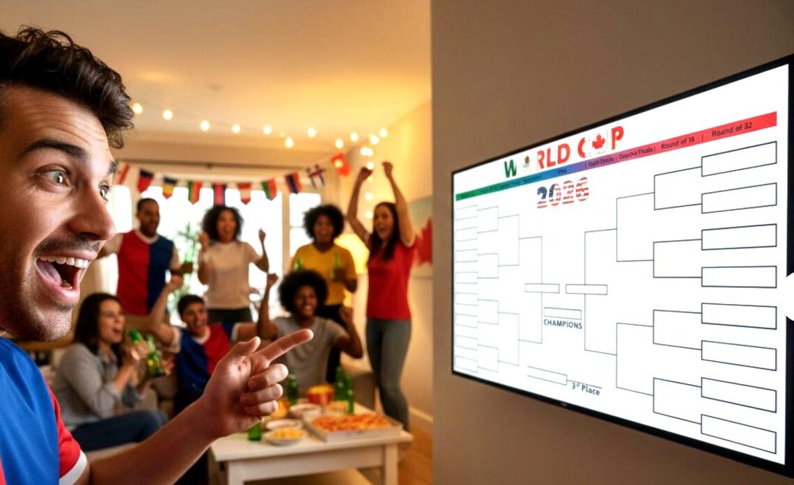 World Cup Bracket Printable Download Digital File Soccer Tournament ...