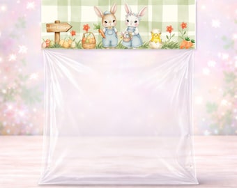 Easter Bag Topper Printable – Bunny Treat Bag Topper – Easter Party Favor – Kids Easter Treat Bags – Instant Download