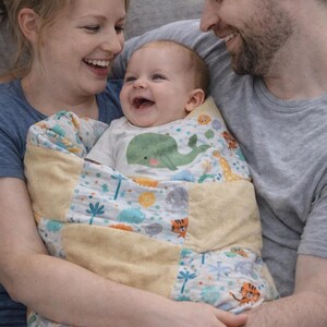 Grandma made this patchwork quilt