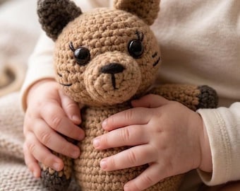 Realistic Cat Amigurumi Crochet Pattern | Sitting Kitten Plush Tutorial (instant Download)