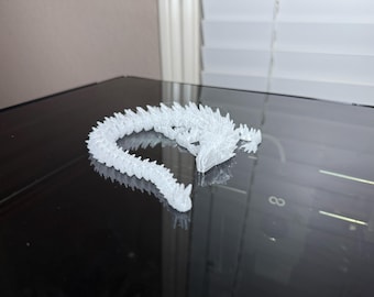 Dragón articulado impreso en 3D - Juguete antiestrés flexible, color personalizado