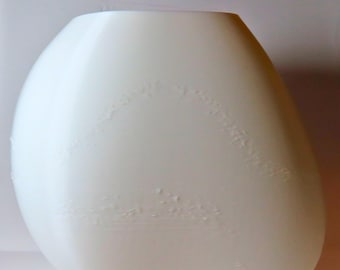 Jarrón Áurea Rose: minijarrón orgánico con formas fluidas, decoración moderna impresa en 3D