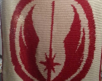 Schema afgano con emblema Jedi di Star Wars in formato PDF per uncinetto