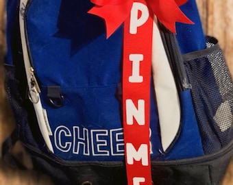 Cheerleading “Pin Me” Ribbon | Cheer Competition Ribbon | Cheer Team Gift | Cheer Comp Accessory | Cheer Gift