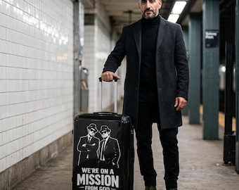 Were On A Mission From God Suitcase | Blues Brothers Travel Luggage