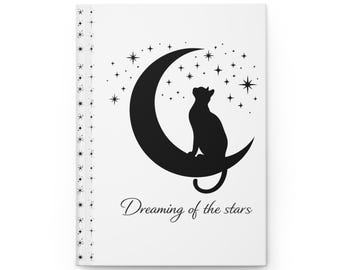 Diario "Soñando con las estrellas" de Cat on Moon (Tapa dura)