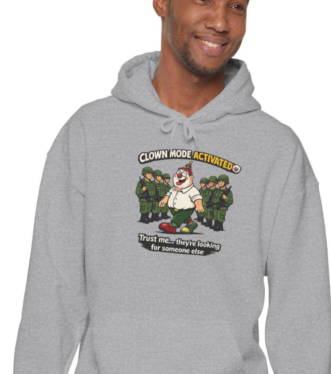 Clown Riots Clown Riot Activists Hoodie | Cartoon Clown Surrounded by Police ...