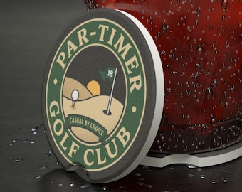 Podkładka pod samochód Par-Timer Golf Club Soapstone | Tee do piłek golfowych, 18 dołków