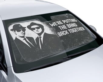 Blues Brothers setzten die Band wieder zusammen Auto Sonnenschutz | Windschutzscheibenabdeckung