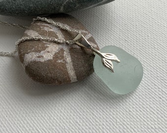 Sea Glass Necklace, Aqua Sea glass, Sea Glass Jewellery, Sea Glass, Seaham, English Sea Glass