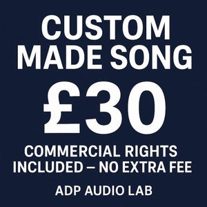 Personalized Song • Commercial Rights included . Any Genre (MP3 Digital Download)