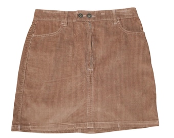 Hollister Ultra High Rise Corduroy Skirt Brown Size 7