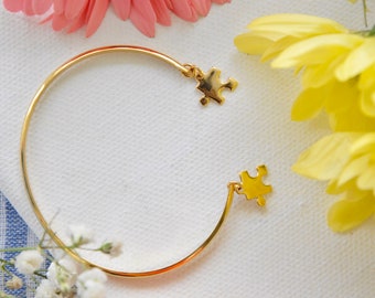 Bransoletka minimalistyczna ze złota 24k, złota bransoletka, otwarta cienka bransoletka, solidna bransoletka, otwarta bransoletka mankietowa, delikatna bransoletka, cienka bransoletka typu bangle,