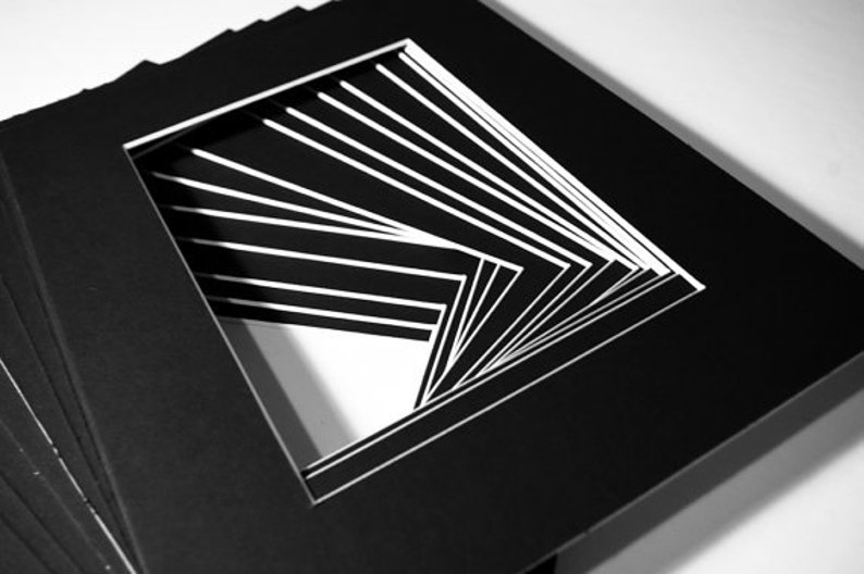 Artist Trading Cards Photo Frames Mat Board 18 Pre Cut 8x6 Etsy