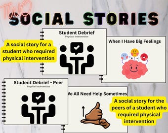 Social Story Bundle (2 Social Stories): Studenten während und nach der Krise unterstützen