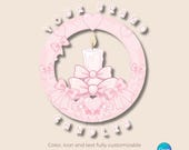 Coquette Candle Logo Bundle, Editable Canva Logo Templates, Candle Business Branding Kit, Cute Logo & Business Card Set (Digital Download)