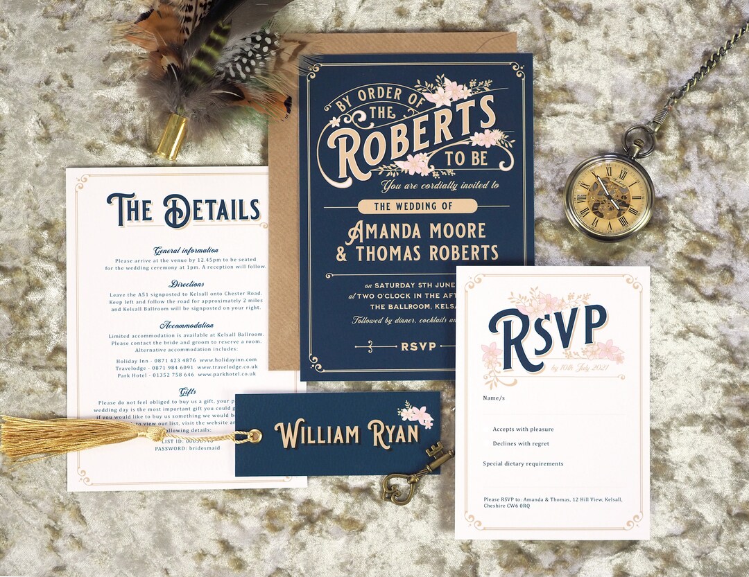Peaky Blinders inspiró las invitaciones de boda Etsy México