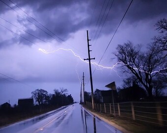 Lightning Strikes Photography Print