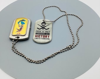 Curious George Pendant Watch Dog-Tag Style Case