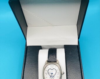 Judith Ripka Heart Shaped Ladies Watch 925 Silver Case