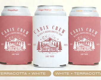 Cabin Crew Bachelorette Can Cooler, Custom Lake Party Favors