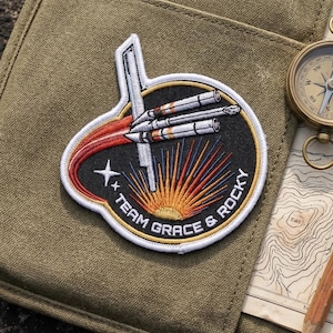 Project Hail Mary Embroidered Badge - Andy Weir Inspired Sci-Fi Book Lover Gift - Space Mission Patch for Jackets, Bags, Hats