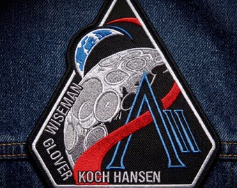 Embroidery Patch Artemis II NA/SA Space Program Mission Patch 5-8 Inches