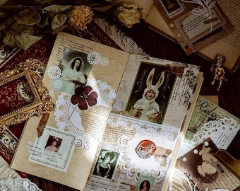 Vintage Lace Sticker Pack, Creative Scapbooking, DIY Journals,  Scrapbook and Junk Journal Accessories, Aesthetic Collage Ephemera
