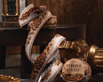 Baroque Frame Washi Tape | Vintage European Border Masking Tape | Ornate Picture Frame Decals | Scrapbook and Bullet Journal Supplies