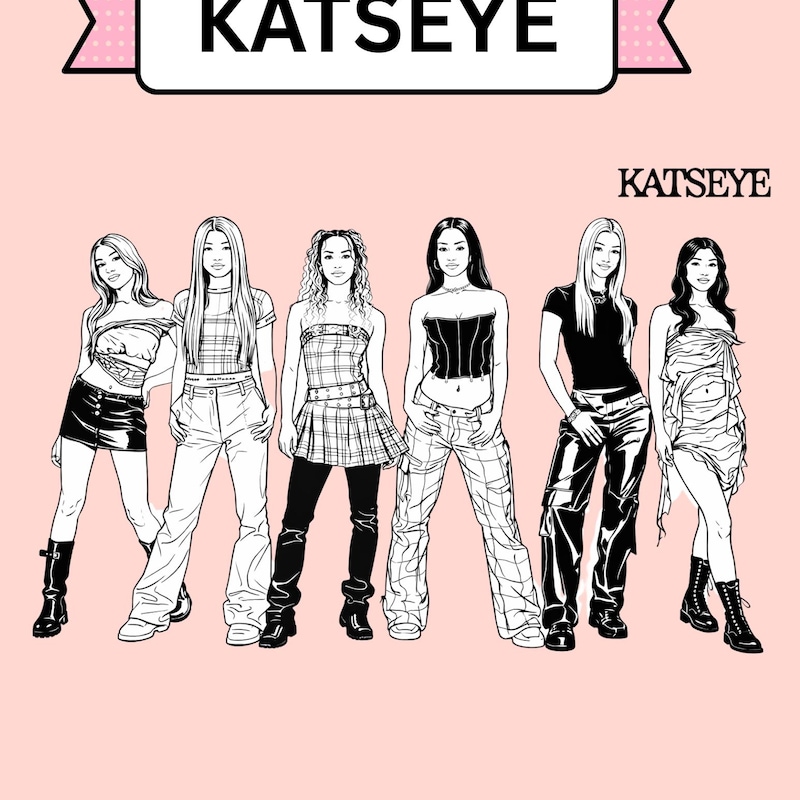 coloring-katseye-etsy-france