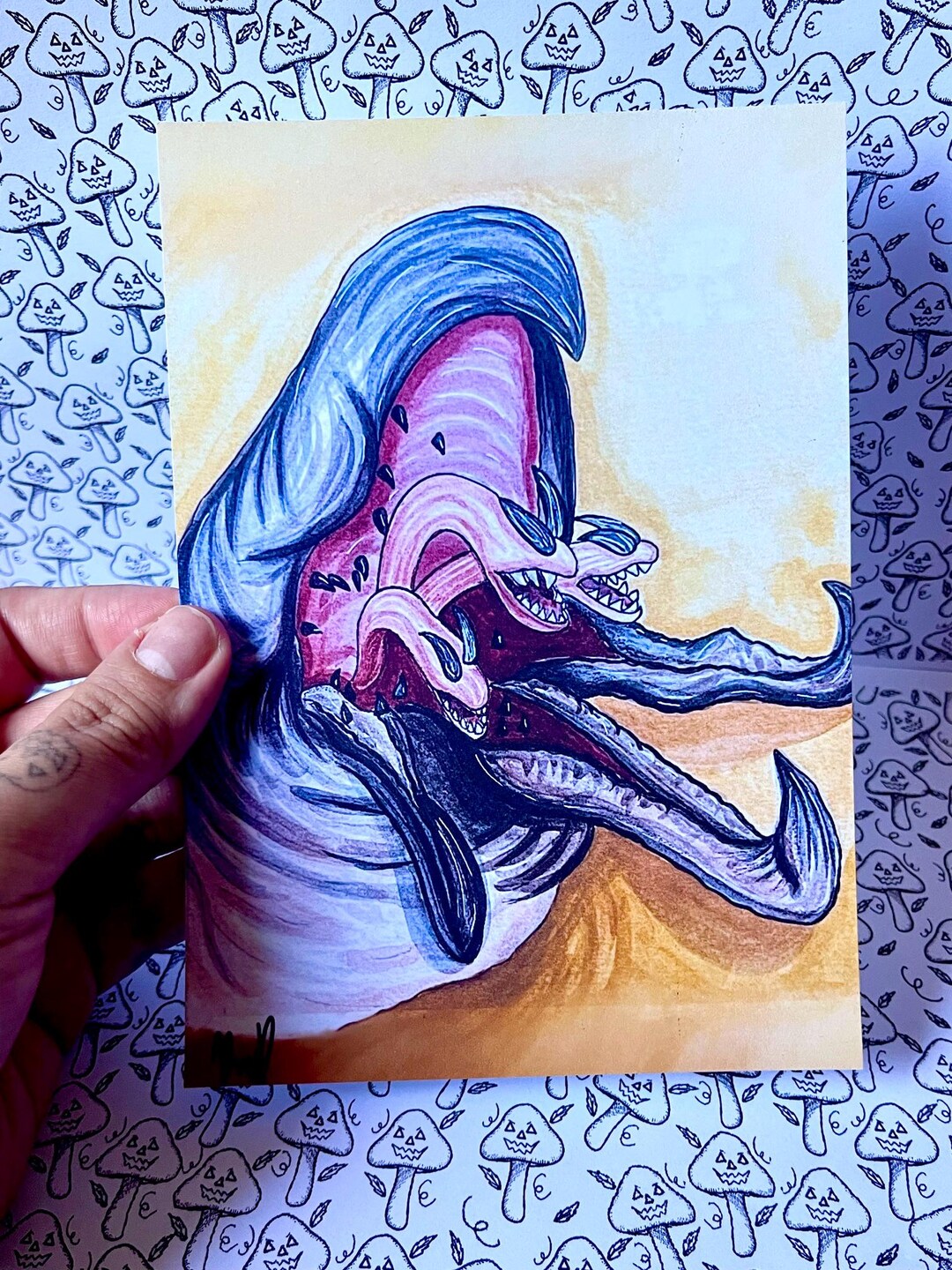 Tremors Graboid Watercolor Art Print - Etsy