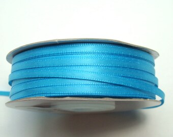 5 8 double faced satin ribbon turquoise etsy