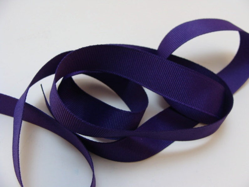 5/8 Grosgrain Ribbon Purple Sewing Trim Purple Etsy