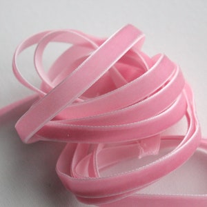 5 Yards 3/8 Hot Pink Velvet Ribbon, Pink Velvet Ribbon, Ribbon Lot,  Wholesale Ribbon, Pink Velvet Trim, Hot Pink Velvet Ribbon, Hot Pink 