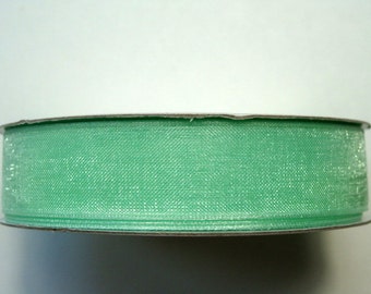 5/8" Organza Ribbon - Mint - 25 yard spool