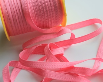 3/8" Polyester Twill Tape - Pink - 5 yards
