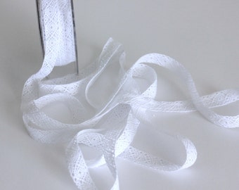 1/2" Crochet Lace Trim - White - 2 yards