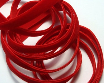 3/8" Red Velvet Ribbon - 3 yards