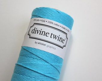 Blue Solid Divine Twine - 20 yards of  Bakers Twine